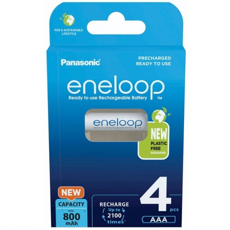 Аккумуляторы Eneloop BK-4MCDE/4BE AAA 800 4шт - фото 3