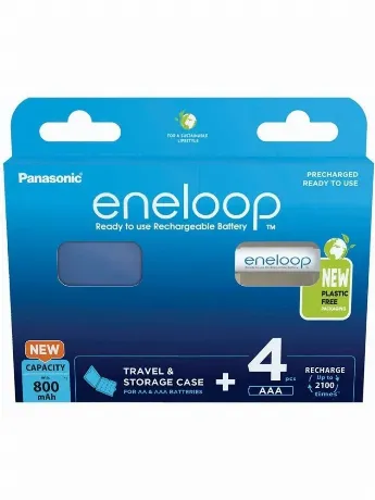 Аккумуляторы Eneloop BK-4MCDEC4BE AAA 800 4шт+кейс