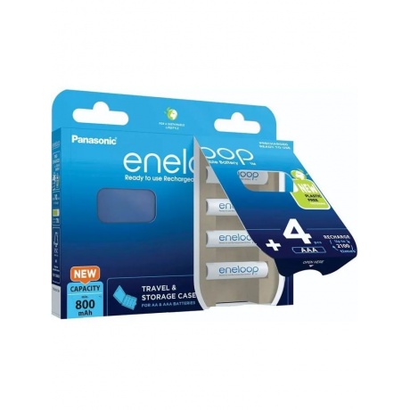 Аккумуляторы Eneloop BK-4MCDEC4BE AAA 800 4шт+кейс - фото 4