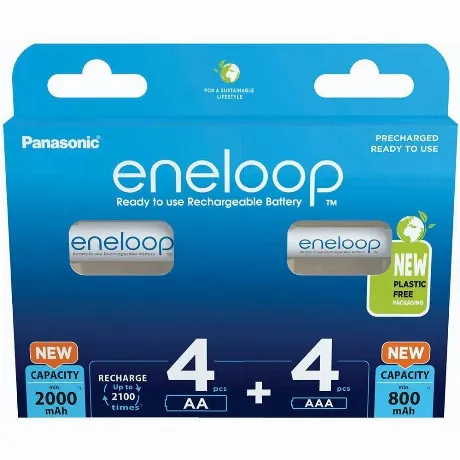 Аккумуляторы Eneloop BK-KJMCDE44E AA 2000+AAA 800 (4+4)шт