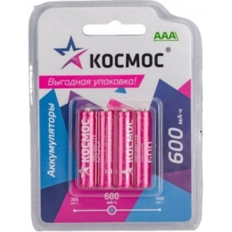 Аккумулятор КОСМОС R03 600mAh Ni-MH 4 шт