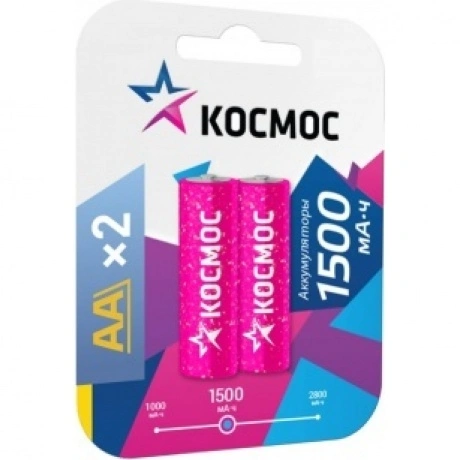 Аккумулятор Космос R6 NI -MH (1500mah) 2 шт