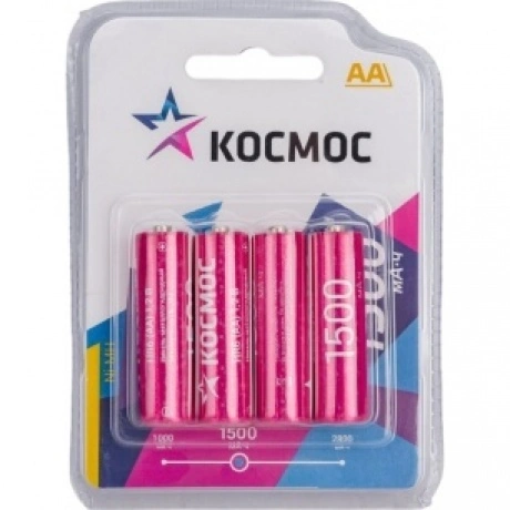 Аккумулятор Космос R6 NI -MH (1500mah) 4 шт