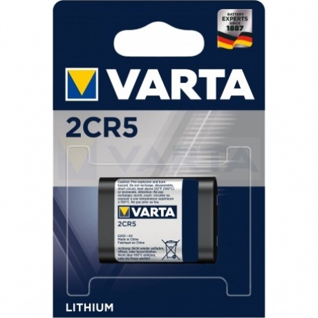 Батарейка Varta 2CR5 BL1 6V (1 шт.) (06203301401) - фото 1