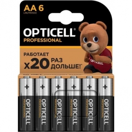 Батарейка Opticell PROFESSIONAL AA 6 PCS (5052003) - фото 1