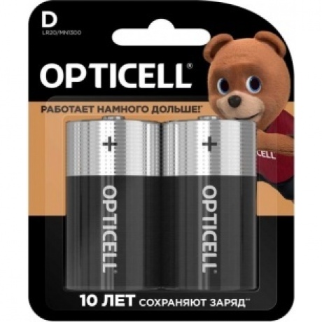 Батарейка Opticell BASIC D 2 PCS (5051005) - фото 1