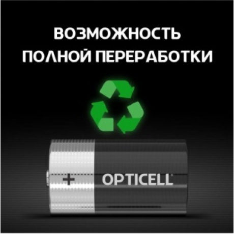 Батарейка Opticell BASIC D 2 PCS (5051005) - фото 5