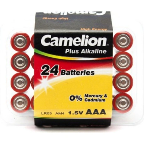 Батарейка Camelion  LR03 Plus Alkaline PB-24 (LR03-PB24, 1.5В) (...