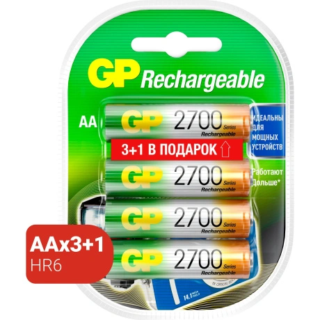 Батарейка GP 270AAHC3/1-2CR4 32/320  (акция3+1)  аккумулятор