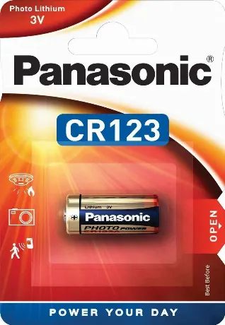 Батарейка литиевая Panasonic Lithium Power CR-123AL/1BP в блисте...