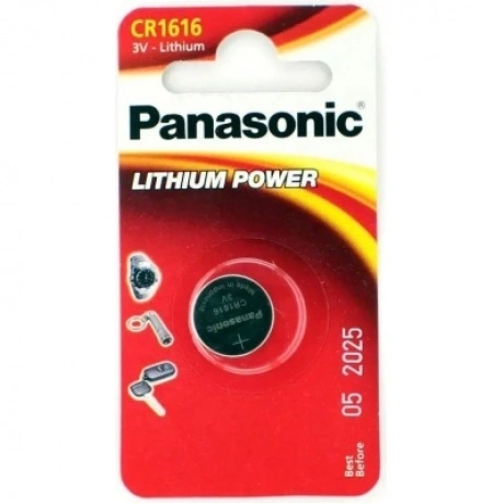 Батарейка литиевая Panasonic Lithium Power CR-1616EL/1B в блисте...