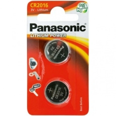 Батарейки литиевые Panasonic Lithium Power CR-2016EL/2B в блисте...