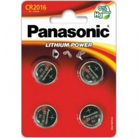 Батарейки литиевые Panasonic Lithium Power CR-2016EL/4B в блисте...