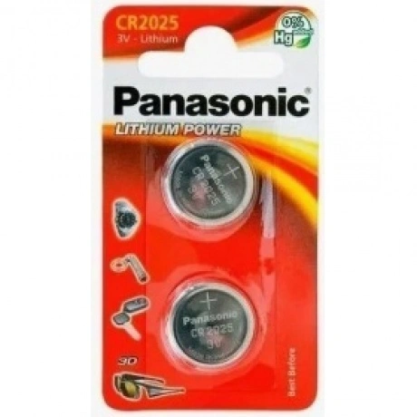 Батарейки литиевые Panasonic Lithium Power CR-2025EL/2B в блисте...