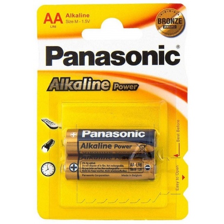 Батарейки Panasonic LR03REB/2BP AAA щелочные Alkiline power в бл...