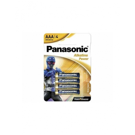 Батарейки Panasonic LR03REB/4BPRPR  AAA щелочные Power Rangers A...