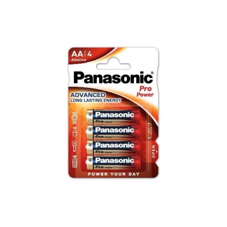 Батарейки Panasonic LR6XEG/4BP RU AA щелочные Pro Power в блисте...