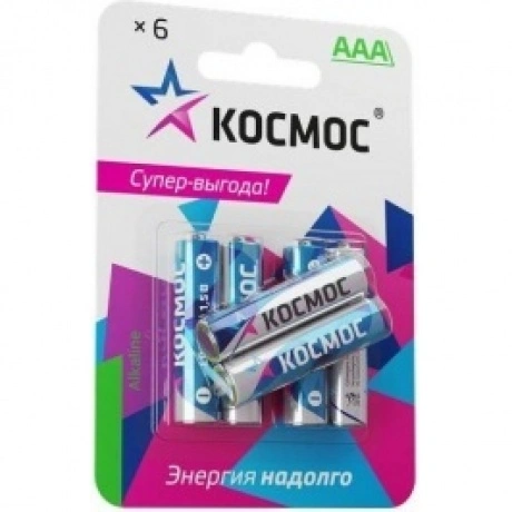 Элемент питания Космос LR03 6*BL