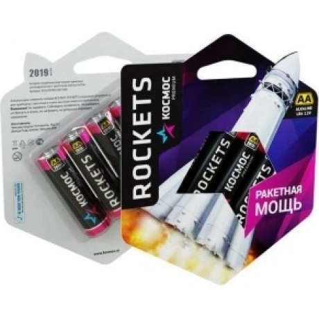 Элементы питания KOSMOS premium ROCKETS LR6 4*BL