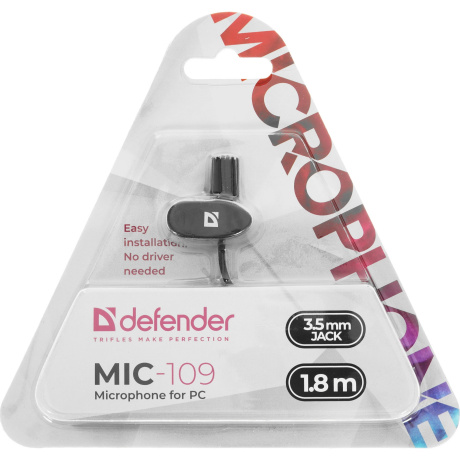 Микрофон Defender MIC-109 (64109) Black - фото 5