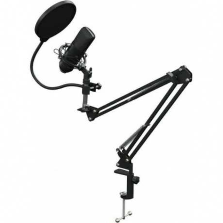 Микрофон проводной Оклик SM-700G 2.5м черный - фото 4