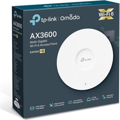 Wi-Fi точка доступа TP-Link EAP660 HD белый - фото 2