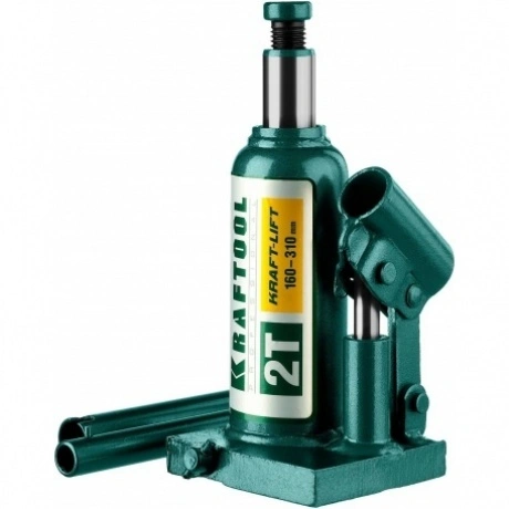 Домкрат бутылочный гидравлический KRAFTOOL KRAFT-LIFT, 2т, 158-3...
