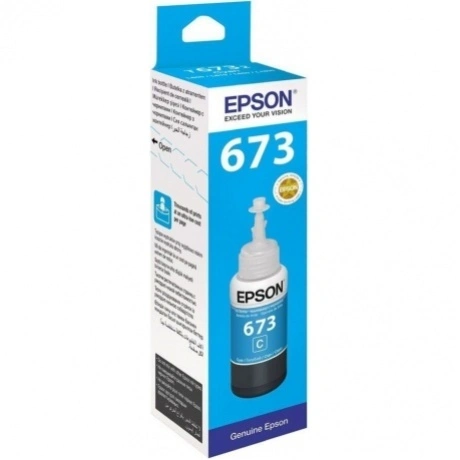 Чернила Epson 673 C13T673298 (аналог C13T67324A) голубой 70мл дл...