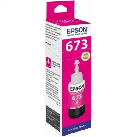 Чернила Epson 673 C13T673398 (аналог C13T67334A) пурпурный 70мл ...