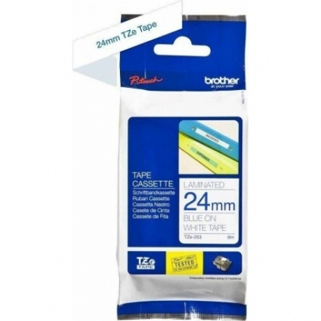 Картридж ленточный Brother TZE253 для Brother P-Touch - фото 4