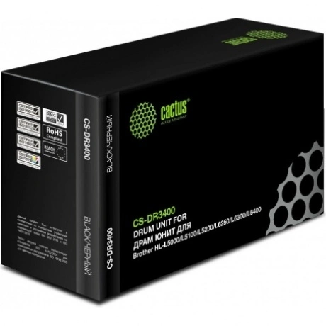 Блок фотобарабана Cactus CS-DR3400 DR-3400 черный ч/б:30000стр. ...