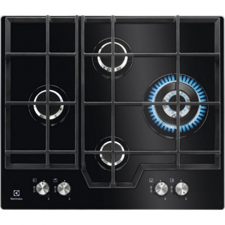 Газовая варочная панель Electrolux KGG6456K черная - фото 1