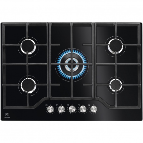 Газовая варочная панель Electrolux KGG75362K черная - фото 1