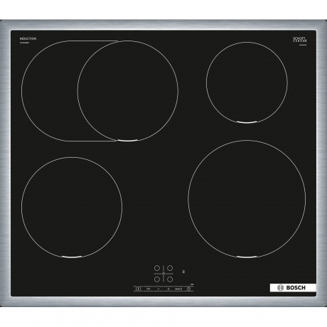 Индукционная варочная панель Bosch PIF645BB5E Serie 4, черная - фото 1