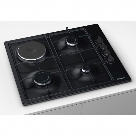 Газовая варочная панель Bosch PBY6C6B62O черная - фото 2