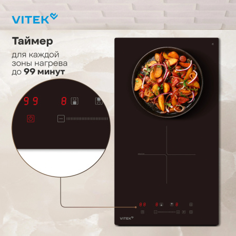 Индукционная варочная поверхность Vitek VHI3210 черный - фото 21