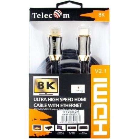 Кабель Telecom HDMI - HDMI 2.1 2м VTCG300-2M - фото 3