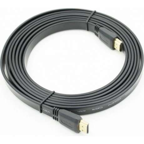 Кабель аудио-видео FLAT HDMI (m)/HDMI (m) 3м. черный