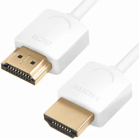 Кабель GreenConnect HDMI2.0 для AppleTV, SLIM, 1.0m, белый (GCR-...