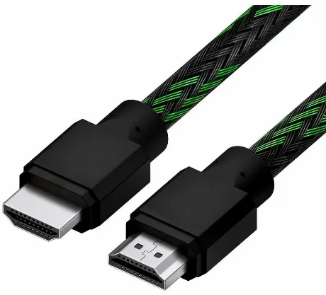 Кабель 4PH 1.5m HDMI 2.0, BICOLOR черно-зеленый нейлон (4PH-R900...