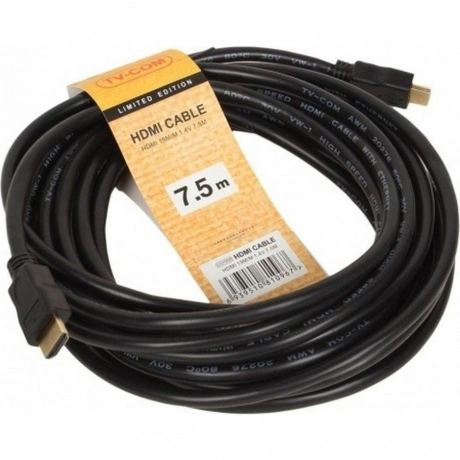 Кабель TV-COM HDMI19M to HDMI19M, V1.4+3D, 7.5m (CG150S-7.5M)