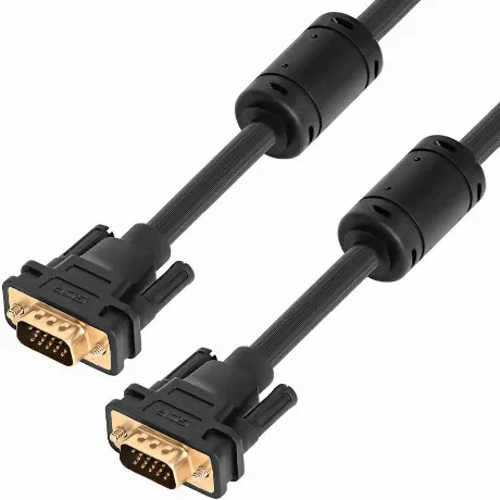 Кабель Greenconnect SVGA 10.0м чёрный (GCR-VM2VM2-10.0m)