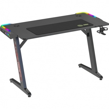 Стол игровой Cactus CS-GTZ-BK-RGB столешница ДСП черный каркас ч...