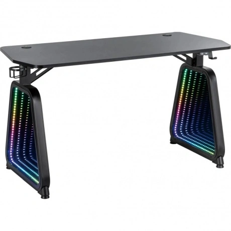 Стол игровой Cactus CS-GMD-BK-RGB столешница МДФ черный каркас ч...