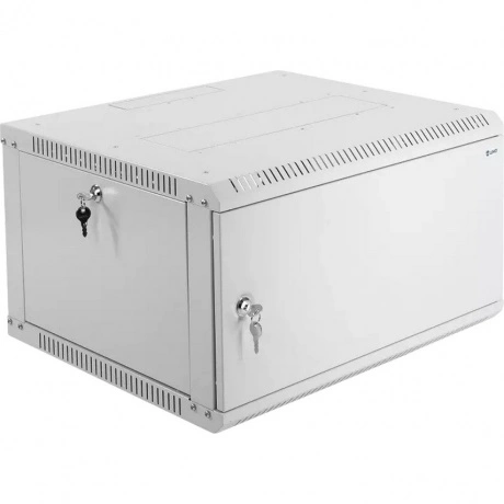 Шкаф напольный ЦМО 6U 650мм стекло серый ШРН-Э-6.650.1