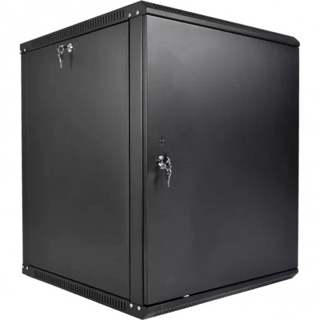 Шкаф напольный ЦМО 12U 650мм стекло черный ШРН-Э-12.650.1-9005