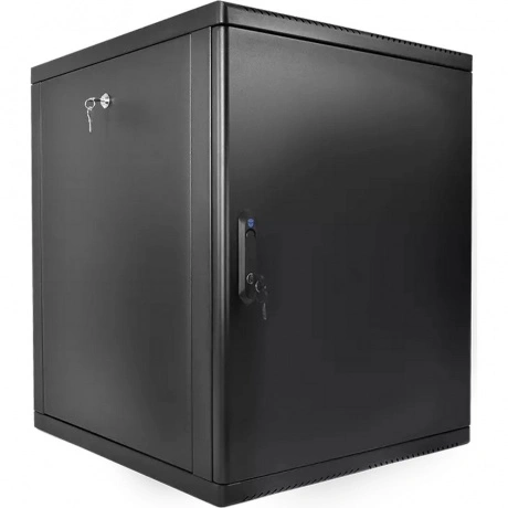 Шкаф настенный ЦМО 12U 500мм стекло черный ШРН-М-12.500.1-9005