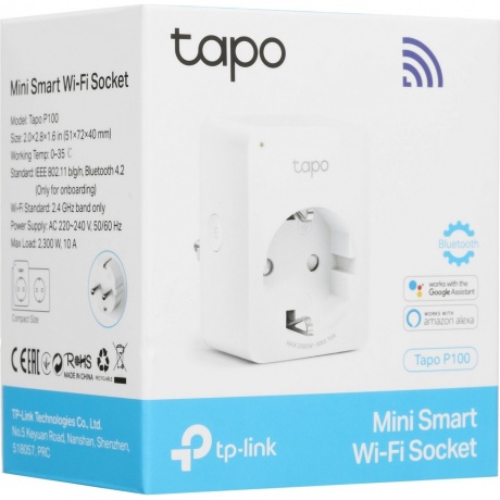 Умная розетка TP-Link Tapo P100(1-pack) - фото 2
