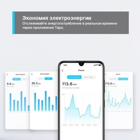 Умная мини Wi-Fi розетка TP-Link Tapo P110 - фото 9