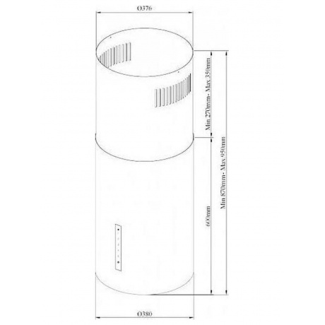 Встраиваемая вытяжка Korting KHA 39970 W CYLINDER - фото 5